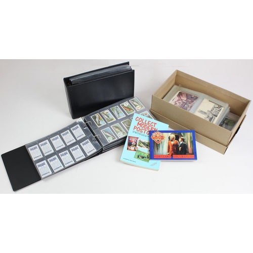 587 - Modern Albums (x2) with 30x sets of reprint sets of cigarette cards, cat £260+. Plus a Shoebox with ... 