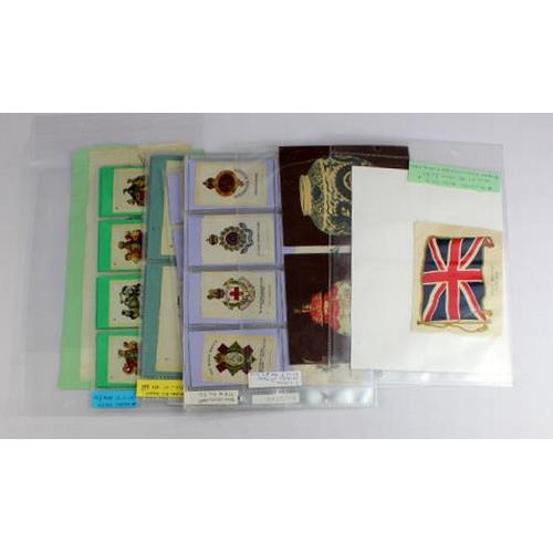 594 - Silks, a small collection in plastics, includes G.Phillips - Heraldic Series 1924 complete set of M2... 