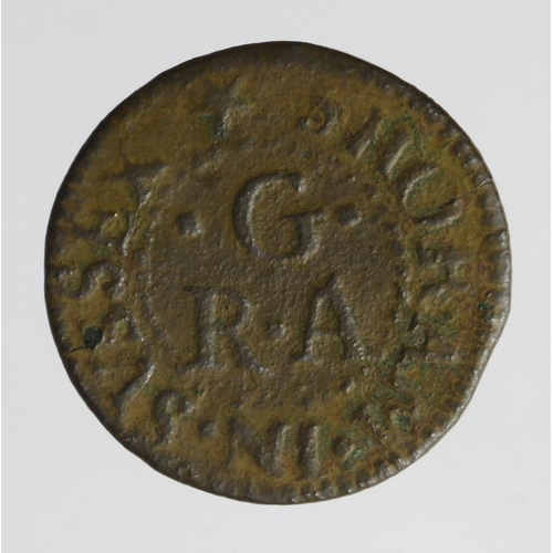 681 - Token, 17thC: Shorham Farthing of Richard Glyd, Sussex #161, rare, Fair.