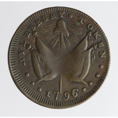 683 - Token, 18thC: Aylesbury Halfpenny 1796 ''To the Friends for the Abolition of Slavery', milled edge, ... 