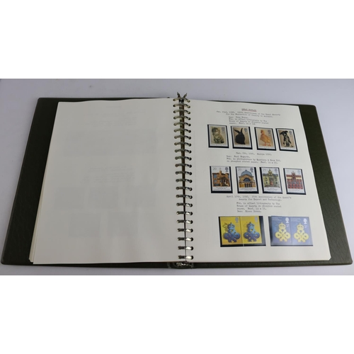 71 - GB collection of unmounted mint 1985-1996 commemorative sets presented and written up in a padded lo... 