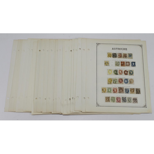 81 - Austria collection 1850-1940's old time collection on leaves with good first page of 19th century Ar... 