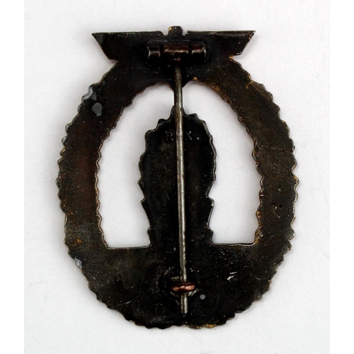 916 - German Mine Sweepers Qualification war badge, RK maker marked