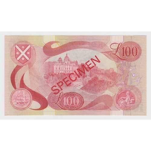 421 - Scotland, Bank of Scotland 100 Pounds dated 6th December 1971, SPECIMEN note signed Polwarth & Walke... 