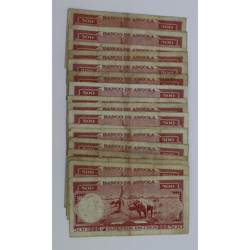 465 - Angola 500 Escudos (29) dated 10th June 1970 (TBB B421b, Pick97) generally Fine/Fine+