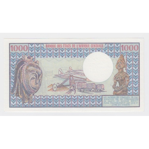 518 - Chad 1000 Francs issued 1978, serial Q.9 12852 (TBB B202c, Pick3b) light dents in paper, about Uncir... 