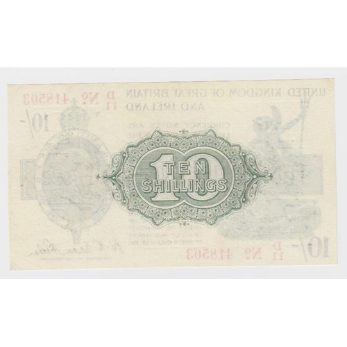 73 - Warren Fisher 10 Shillings issued 30th September 1919, scarcer FIRST SERIES 'D' prefix, serial D/11 ... 