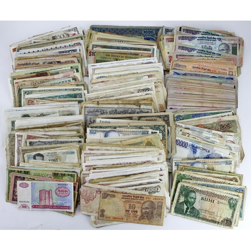 968 - World (780+), large collection of world banknotes from countries ranging from A - L, some currency s... 