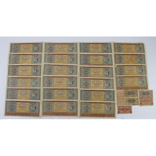 532 - Croatia (62), including very rare unissued 50 Kuna (3) dated 15th January 1944 without serial number... 