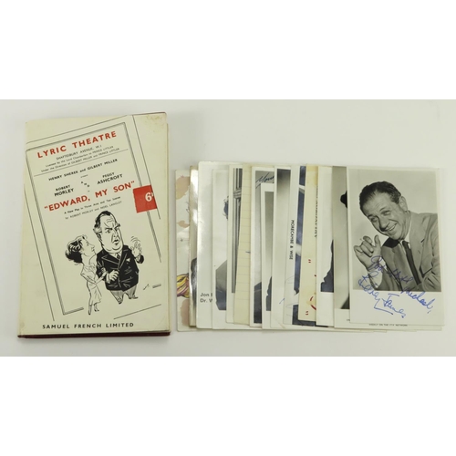 331 - Television interest. A collection of approximately twelve television related autographs (mostly on p... 