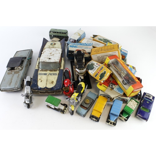 73 - Diecast & Tinplate. A quantity of diecast and tinplate toys, circa 1950s & later, including Corgi et... 