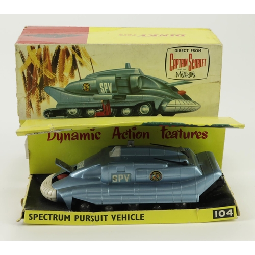 91 - Dinky Toys, no. 104 'Captain Scarlet Spectrum Persuit Vehicle', with insert, contained in original b... 