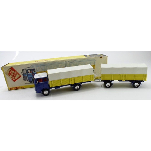 93 - Dinky Toys, no. 917 'Mercedes Benz Truck and Trailer', with insert, contained in original box