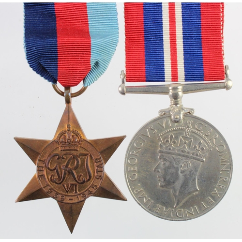 1207 - WW2 group consisting of 1939-45 star and War medal in named box to E A J Bishop RASC or ACC, possibl... 