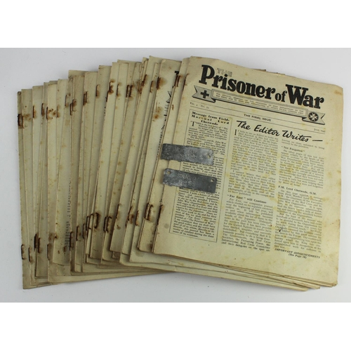 1231 - WW2 prisoner of war official journals collection of 34 spanning from 1942 to 1945 with owners POW ID... 