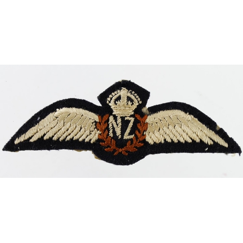 1234 - WW2 RNZAF New Zealand Airforce cloth wings insignia.