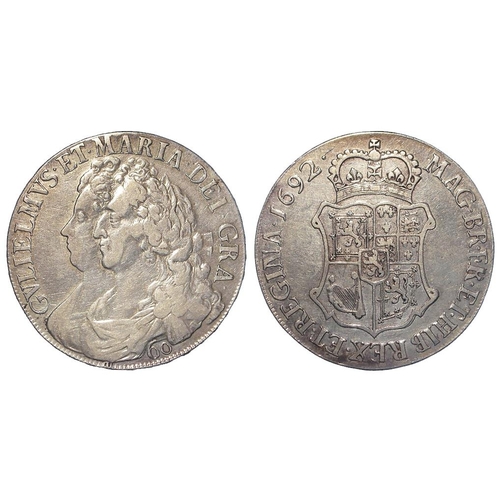 2134 - Scotland, William & Mary silver Sixty Shillings 1692, S.5642. Rare. VF/GVF