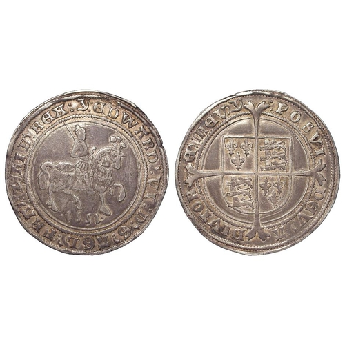 2207 - Edward VI Fine Issue silver halfcrown 1551, mm 'y'. S.2479. 15.22g. Well-centred and struck-up. Rare... 