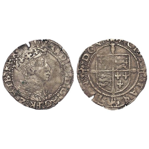 2208 - Edward VI Groat (debased) silver coinage in his own name, First Period 1547-1549. Obverse looks to r... 