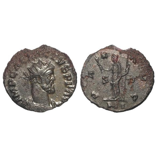 2222 - Roman Imperial, Britannic Empire: Allectus billon antoninianus, London Mint 294-5 AD. Rev: PAX AVG, ... 