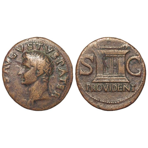 2232 - Roman Imperial: Divus Augustus AE As, struck under Tiberius 22-30 AD, Rome, BMC 146, RIC 81, GF