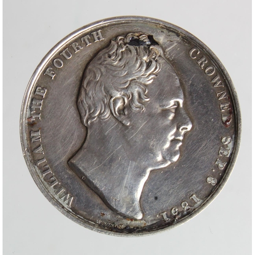 2450 - British Commemorative Medal, silver d.33mm: Coronation of William IV & Adelaide 1831, official Royal... 