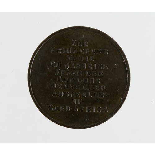 2464 - Germany / South African commemorative medal, base metal, d.30mm, Anniversary of 50 German Settlers i... 