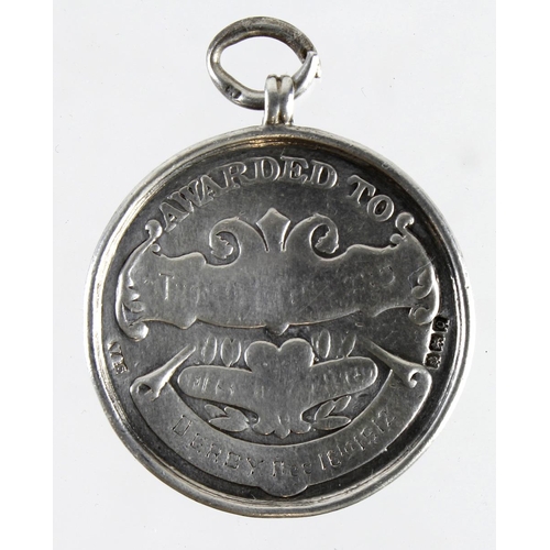 2479 - Railway related - Midland Railway Ambulance First Aid rendered (probably) silver medal. Presented to... 