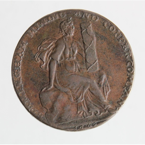 2506 - Token, 18thC: Warwickshire, Birmingham Mining & Copper Co. Halfpenny 1792, as D&H #110c but with rev... 