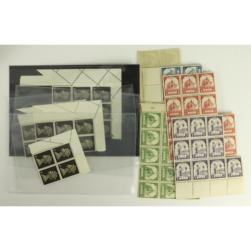 62 - GB - QE2 4d deep sepia SG731var, impressive perf error to 4x corner blocks of various sizes, unmount... 