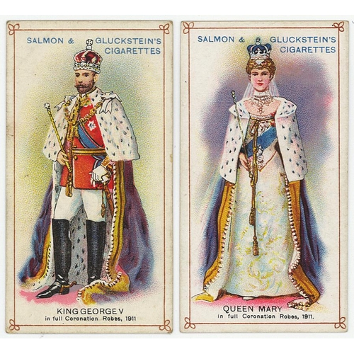 632 - Salmon & Gluckstein, complete set Coronation Series 1911 in pages, G - VG, cat value £375