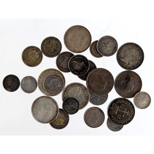 1749 - GB Maundy Oddments (26) Queen Victoria young head: Pennies: 1840 aEF, 1850 aEF, 1875 GEF, 1878 VF, 1... 