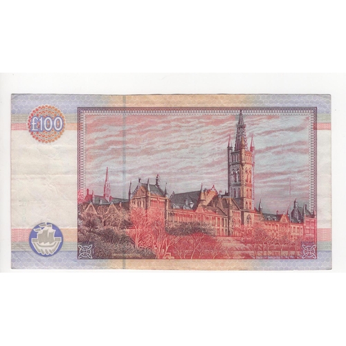 418 - Scotland, Clydesdale Bank 100 Pounds dated 2nd October 1996, signed Fred Goodwin, serial A/AL 004173... 