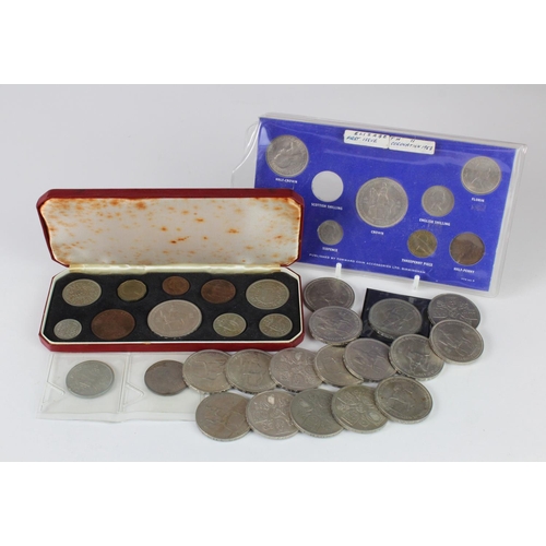 1080 - GB Coins, 1953 issues, a couple of year sets plus extra Crowns etc.