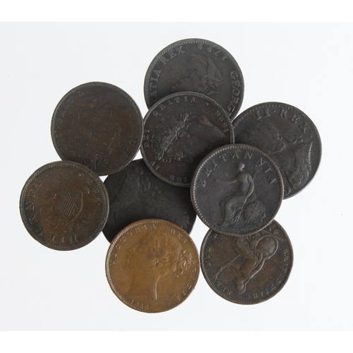 1121 - GB Farthings (10) 17th-19thC, mixed grade.