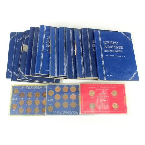 1146 - GB Farthings 20thC in 15x Whitman folders and type sets.