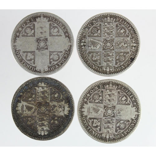 1148 - GB Florins (4) 