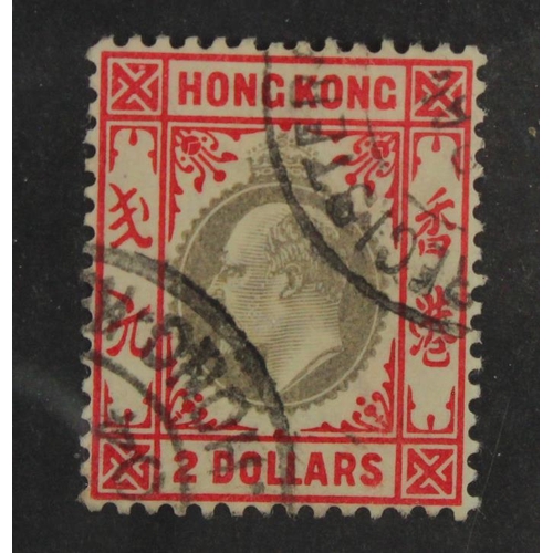 124 - Hong Kong 1903 $2 stamp wmk Crown CA, SG.73, well-centred superb used with Registered Hong Kong post... 