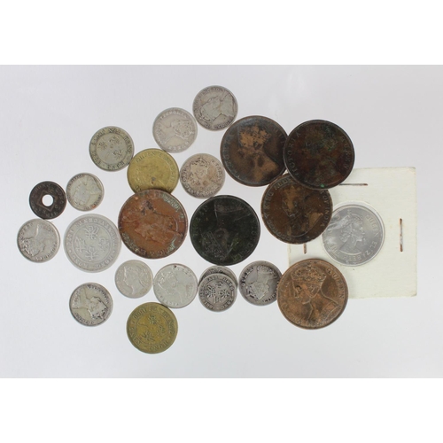 1245 - Hong Kong (23) 19th-20thC assortment including silver, mixed grade.