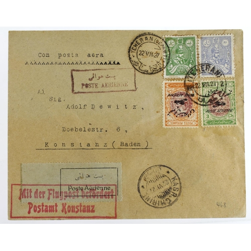 130 - Iran 1927 Airmail cover to Germany