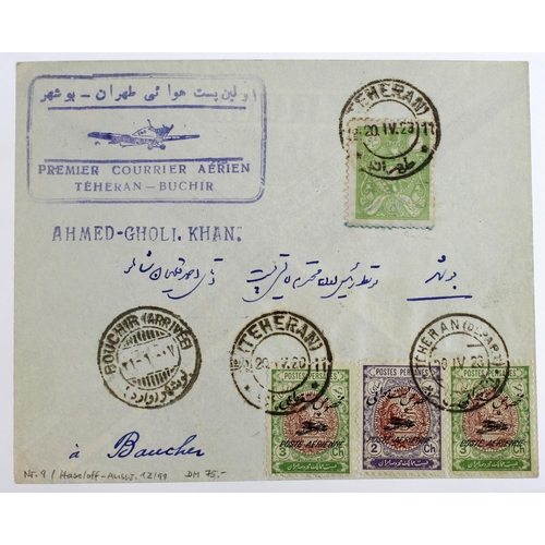 131 - Iran 1928 First Flight cover Teheran - Buchir