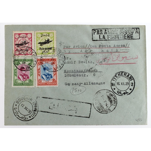 132 - Iran 1929 Airmail cover to Germany