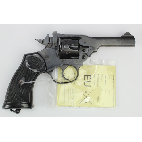 1635 - Webley six shot MkIV .38 Cal Revolver, barrel 4