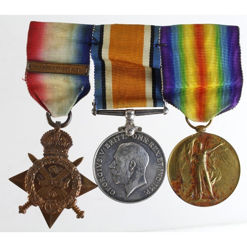 1652 - 1914 Star with original Aug-Nov clasp, BWM & Victory Medal named 68829 Dvr W Shepherd RHA (J W Sheph... 