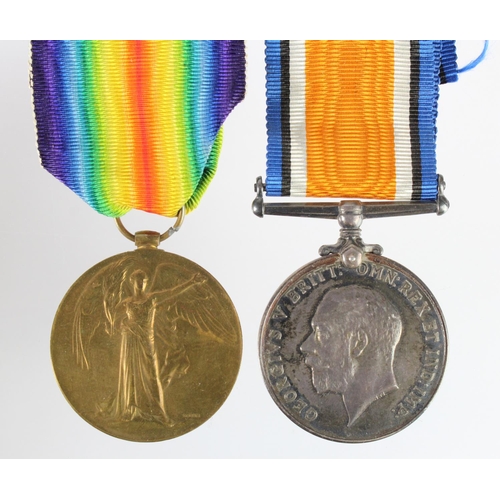 2330 - BWM & Victory Medal to L-10015 Sjt A J Emery, Middx R. Killed In Action 23rd Oct 1918 with the 1st B... 