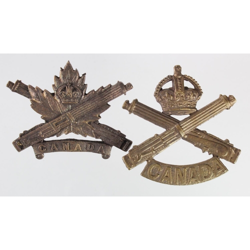 2345 - Canada a pair of Canadian MGC Cap badges