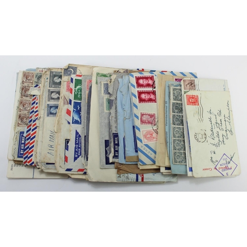 238 - Postal History from India, Malaya, Australia, USA, Thailand, Netherlands Indies, etc, nearly all to ... 