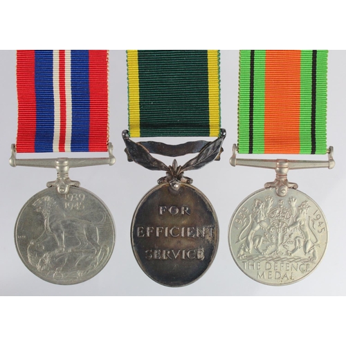 2383 - Efficiency Medal GVI with Territorial clasp (2054768 Staff-Sjt J H Stirrup RA) Defence & War Medals.... 