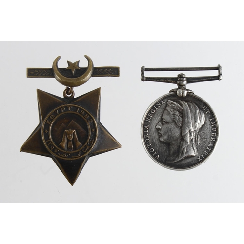 2386 - Egypt Medal dated 1882 no bar named (Lieut J C Tyler 24th Cy (R)E). Naming worn in the normal way. W... 