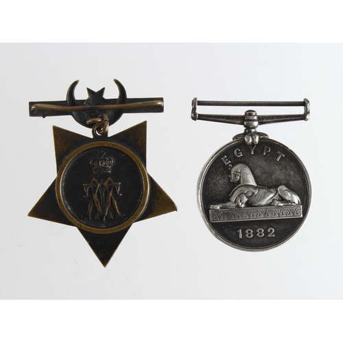 2386 - Egypt Medal dated 1882 no bar named (Lieut J C Tyler 24th Cy (R)E). Naming worn in the normal way. W... 